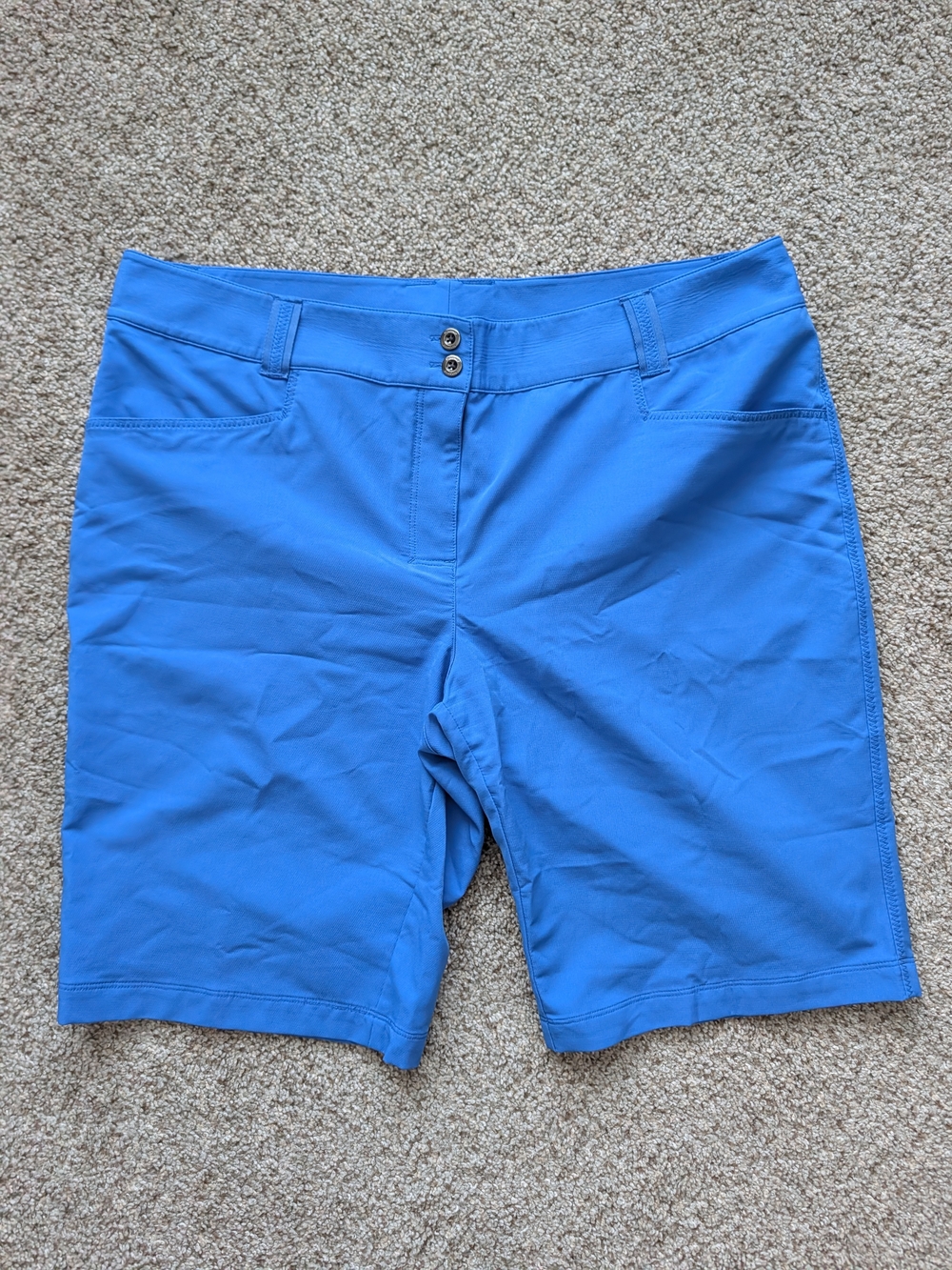 Chase 54 Womens Performance Blue Golf Preppy Stretch Shorts Size 12